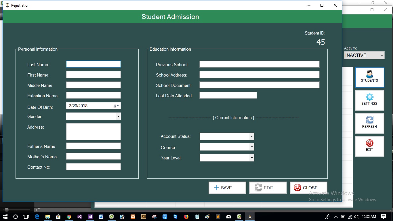 college departmetn management system project in java pdf